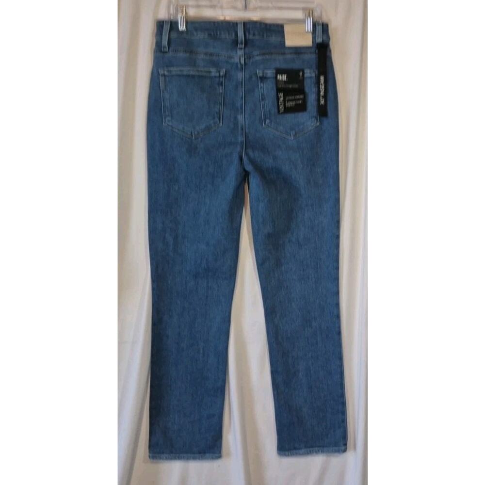 Paige Cindy Princess High Rise Straight Ankle Cotton Blend Jeans NWT 31 - Picture 7 of 11